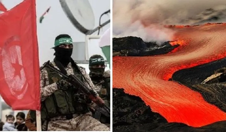 Volkanik lavları durdurmak...- Hamas