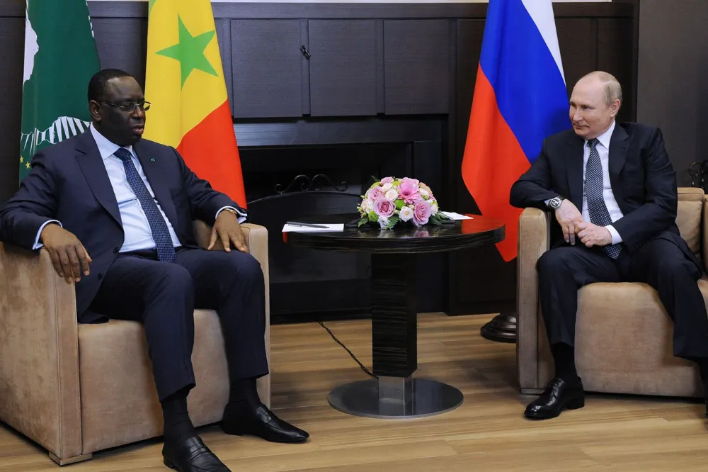 Putin, Senegal Cumhurbaşkanı Sall, Gazze