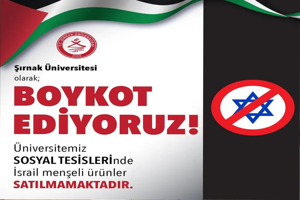 Şırnak Üniversitesi de işgalcilerin ürünlerini satmama kararı aldı