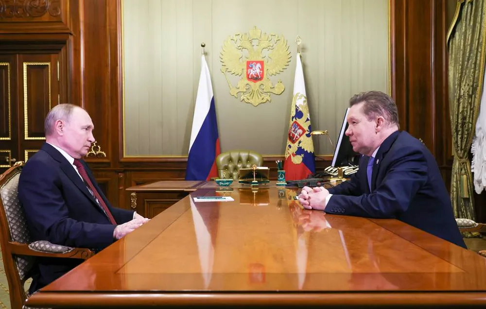 Putin, Gazprom CEO