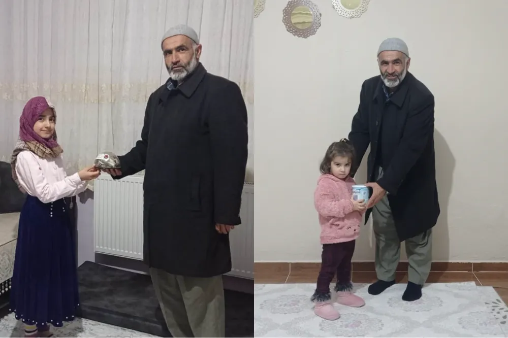 Minik çocuklar harçlıklarını Gazze