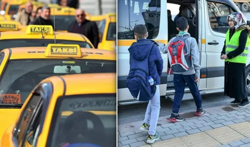Taksi ve okul servislerinde yeni dönem