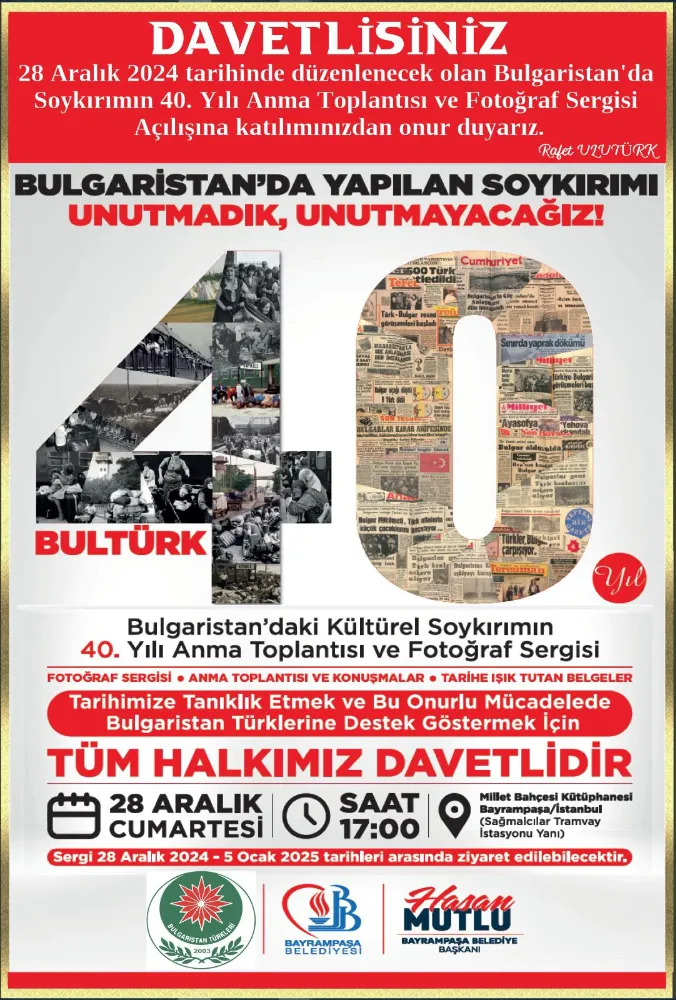 Bulgaristan’da Kültürel Soykırımın 40. Yılı: Unutma, Unutturma