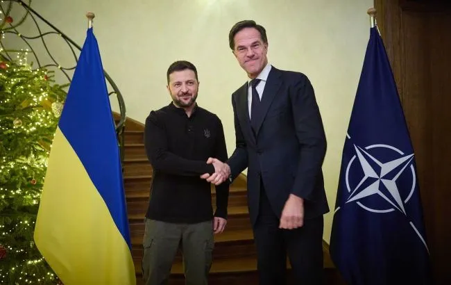 Zelenskyy ve Rutte, Ukrayna