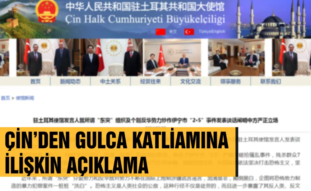 Çin’den Gulca katliamına ilişkin açıklama