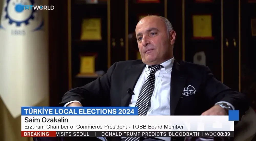 BAŞKAN ÖZAKALIN TRT WORLD’E RÖPORTAJ VERDİ
