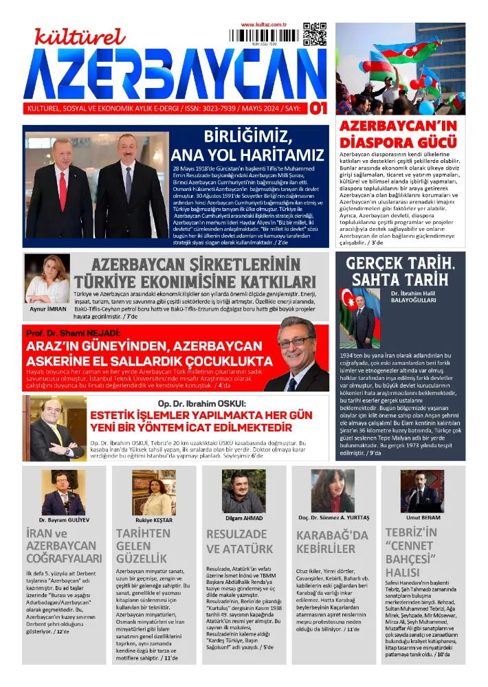 KÜLTÜREL AZERBAYCAN DERGİSİ YAYIMLANDI