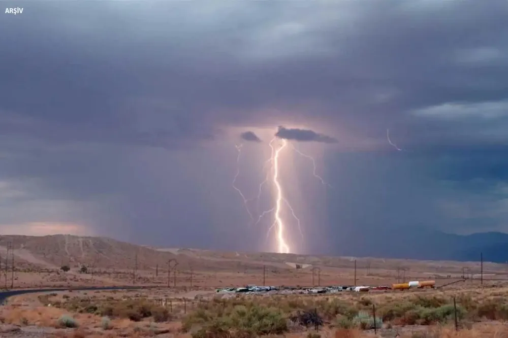 Yıldırım isabet eden 51 küçükbaş hayvan telef oldu