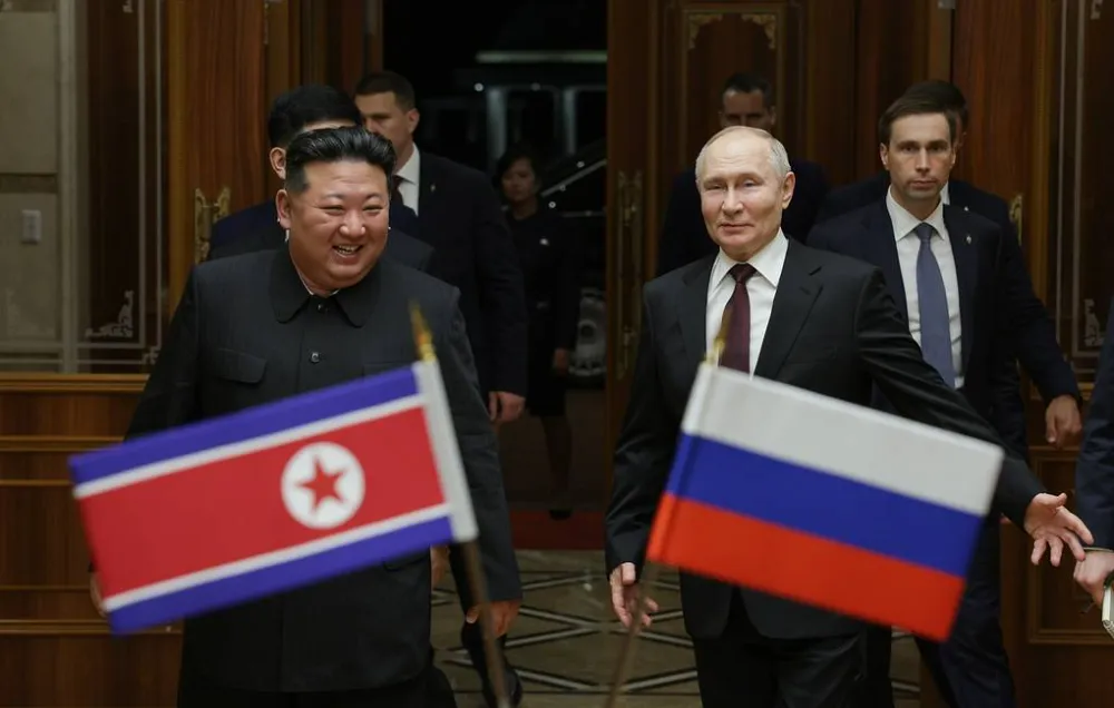 Putin ve Kim Jong Un, Pyongyang