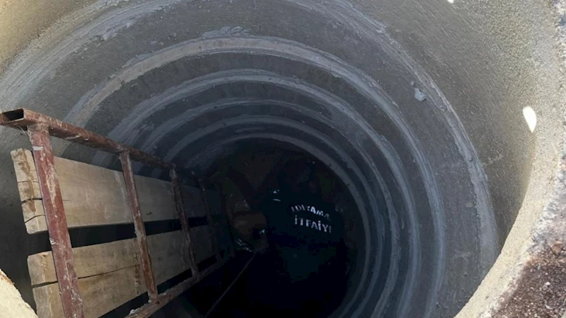 Adıyaman’da kuyuya düşen keçi itfaiye ekiplerince kurtarıldı 