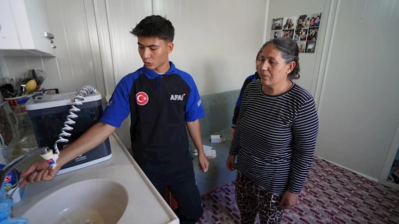 K-1 Konteyner Kentteki tüm hanelere su arıtma cihazı takılıyor 