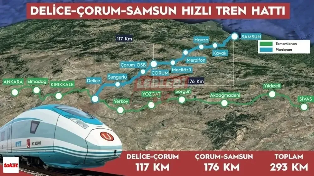 Ankara-Kırıkkale-Çorum-Samsun Hızlı Demiryolu’nda Yüzde 30 İlerleme Sağlandı