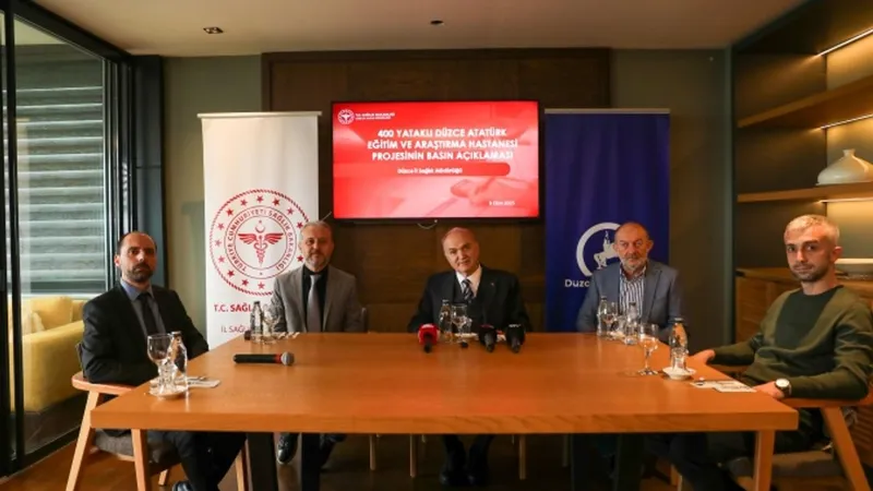 Düzce’de “Eğitim ve Araştırma Hastanesi” doğuyor