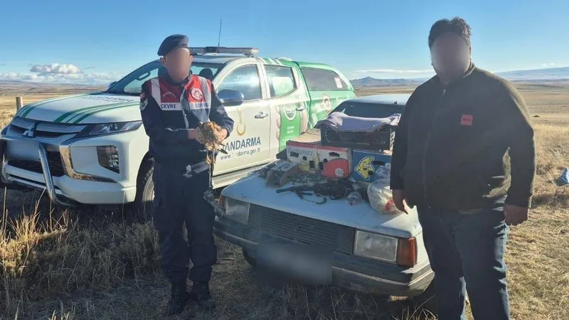 Kars’ta yasadışı şahin avcılığına 1 milyon TL’yi aşan para cezası