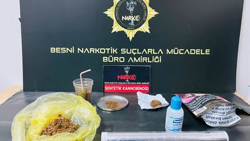 Besni’de uyuşturucu operasyonu: 3 tutuklama 