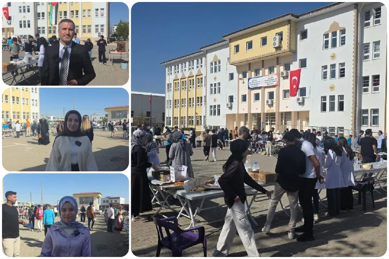 Kahta’da imam hatip öğrencileri Gazze için kermes düzenledi