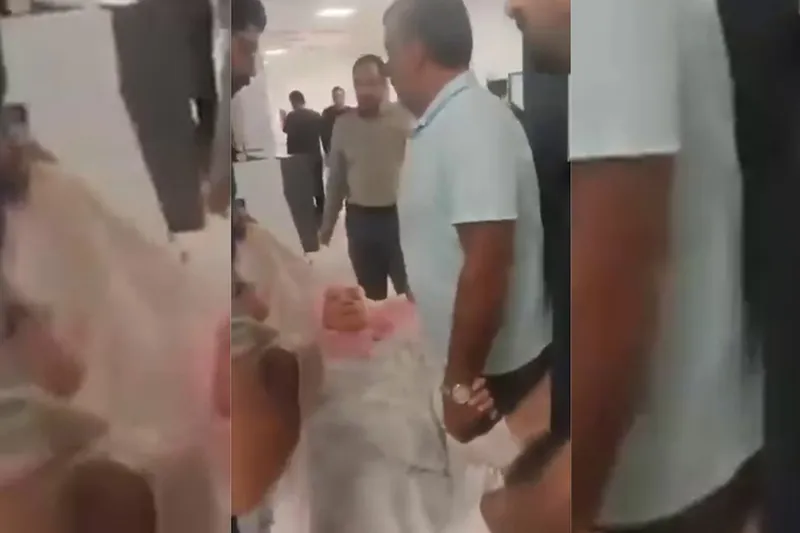 Ambulans talebi reddedilince eşini battaniyeye sarıp hastaneye taşıdı