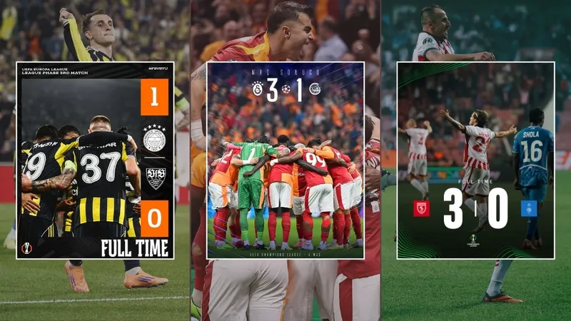 Türk futbolu Avrupa’da fırtına gibi esiyor: Son 6 maçta 6 galibiyet!