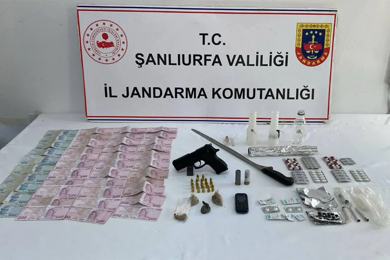 Şanlıurfa’da uyuşturucu operasyonu: Çok sayıda madde ele geçirildi
