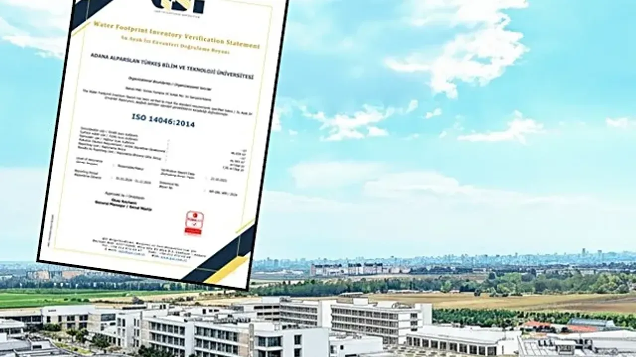 ATÜ su ayak izi belgesi aldı