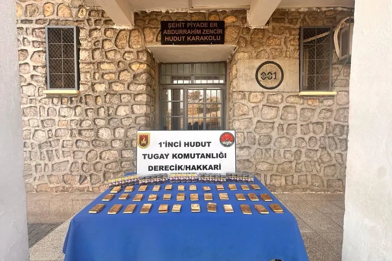 Hakkari hudut hattında 36 kilo altın ele geçirildi