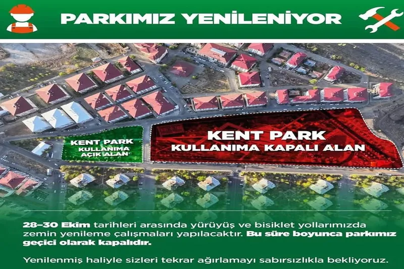 Bingöl Kent Park 2 gün kapalı kalacak