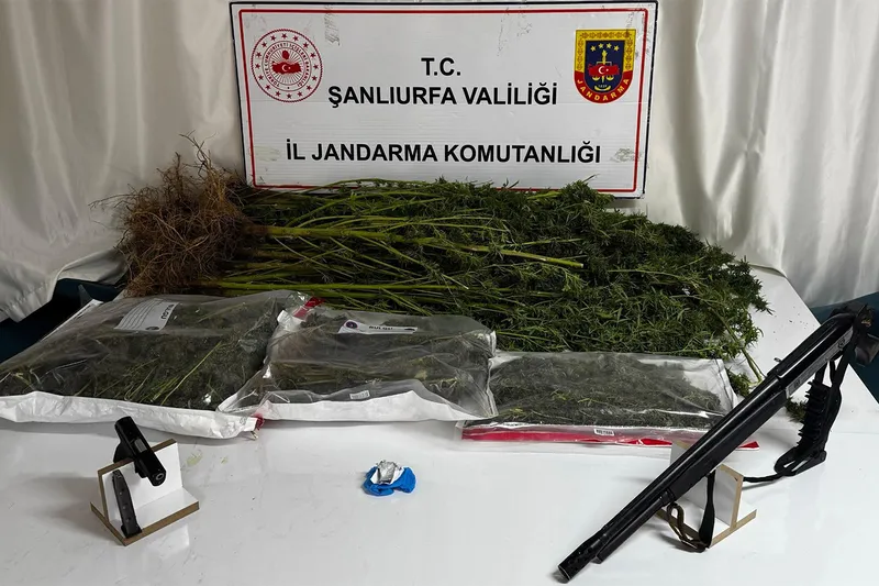 Şanlıurfa’da uyuşturucu operasyonu: Silah ve uyuşturucu ele geçirildi