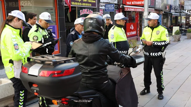 Kırıkkale’de motosikletlere ceza yağdı