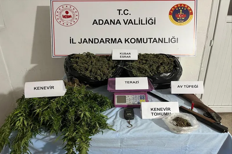 Kozan’da uyuşturucu operasyonu: 10 kilogram kubar esrar ele geçirildi