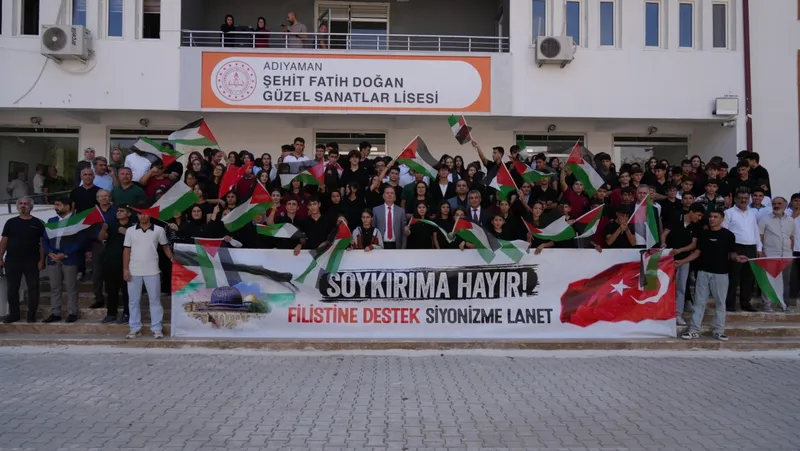 Adıyaman’daki tüm okullarda ‘Filistin için farkındalık’ etkinliği düzenlendi 