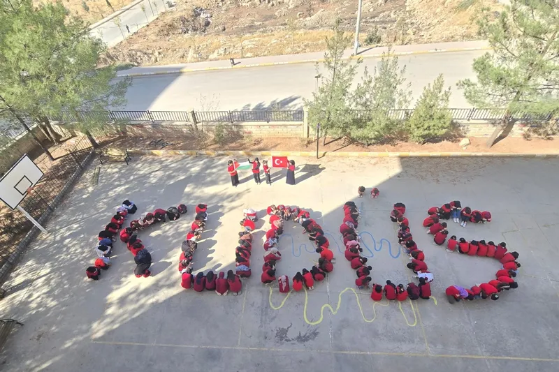 Mardin’deki okullarda Filistin için farkındalık etkinliği gerçekleştirildi 