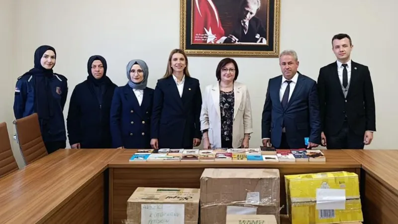 Akseki cezaevi kütüphanesine kitap desteği