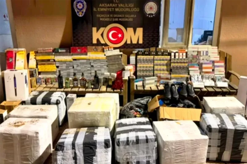 Aksaray’da kaçakçılık operasyonu: 4 gözaltı