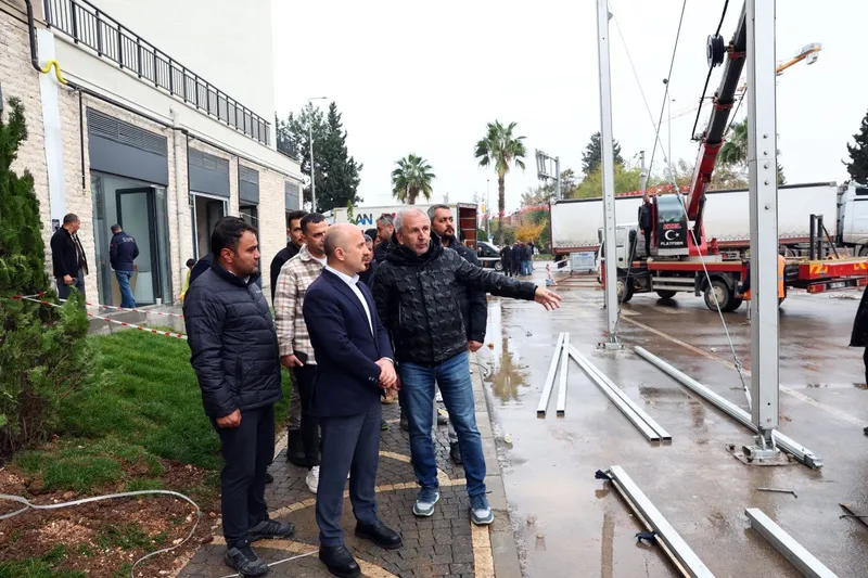 Vali Varol, Cumhurbaşkanı Erdoğan’ın Adıyaman’da katılacağı tören öncesi hazırlıkları inceledi 