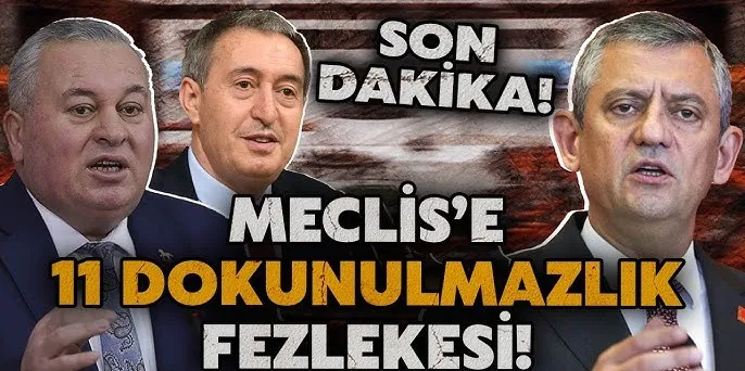Meclis’e Dokunulmazlık Dosyası Yağmuru: Özgür Özel ve  Milletvekillerinin Fezlekesi Karma Komisyon’da