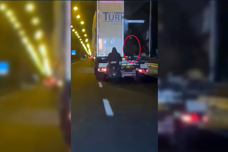 Hareket halindeki araçtan koyun çalan hırsızlar kameralara yakalandı