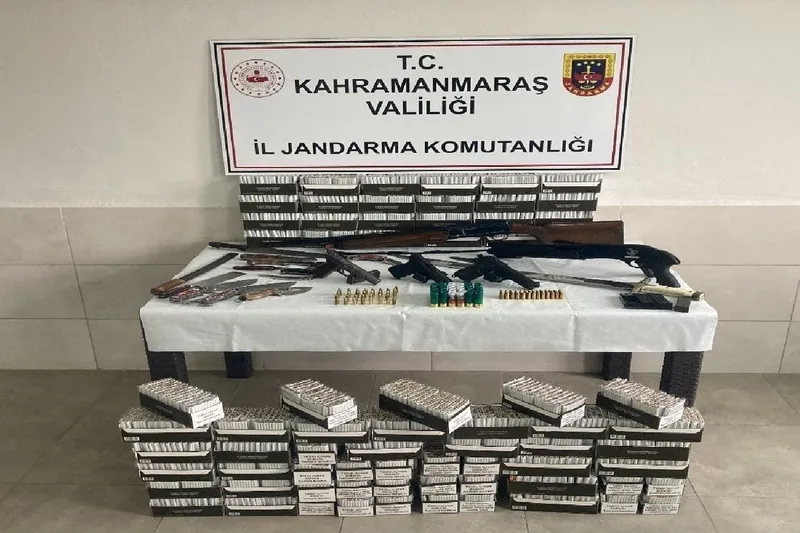 Kahramanmaraş’ta silah ve mühimmat kaçakçılığı operasyonu
