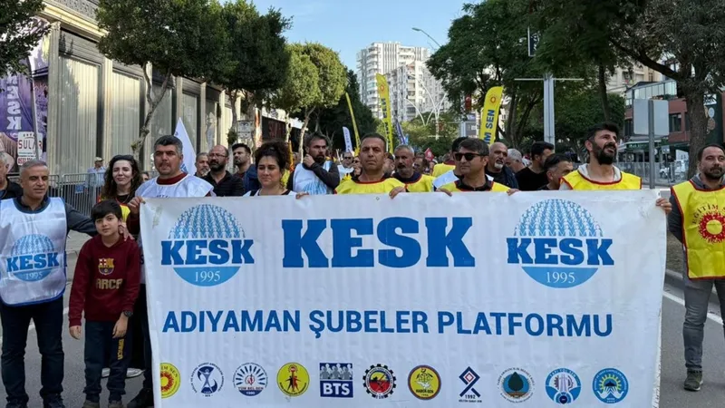 KESK Adıyaman Şubeler Platformu Adana’daki Bölge Mitingine Katıldı 