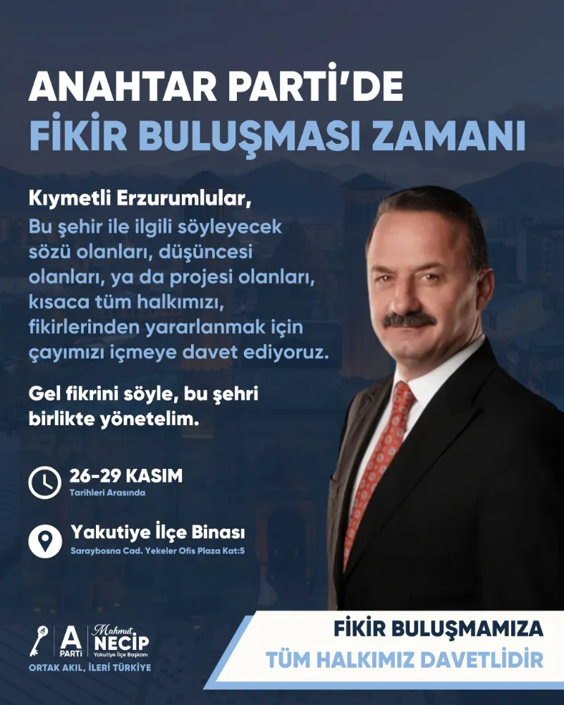 Gel fikrini söyle, bu şehri birlikte yönetelim…