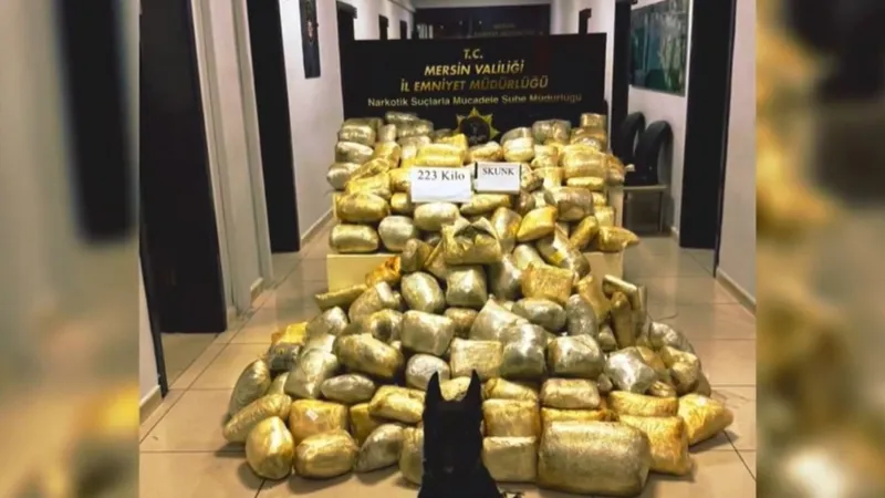 Bakan Yerlikaya: ‘Mersin ve Erzurum’da 447,5 kilo uyuşturucu ele geçirildi’  - Videolu Haber