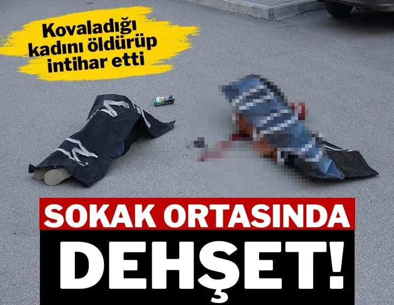 Dehşet Sabahı Erzurum’da: Sokak ortasında dehşet! Kovaladığı kadını öldürüp, intihar etti