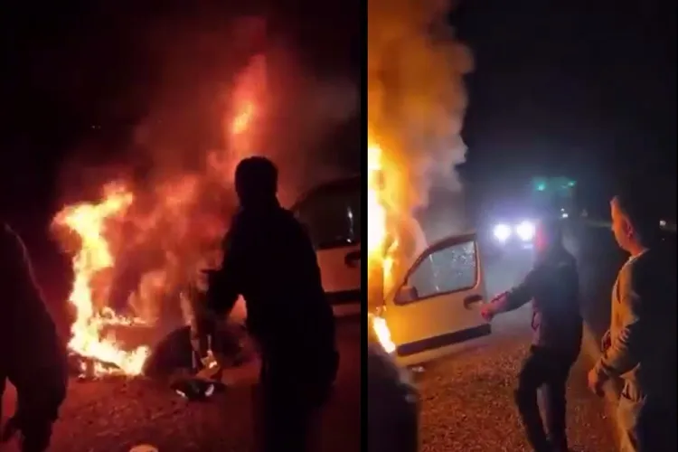 Yanan araçtan aileyi kurtaran cezaevi personeline Bakan Tunç’tan tebrik