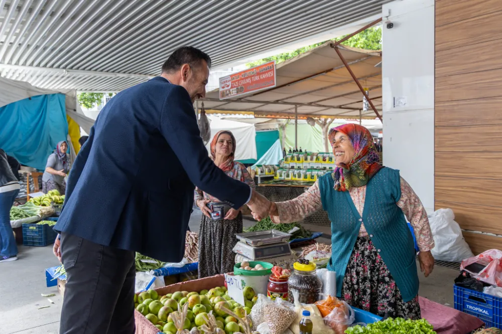MANAVGAT BELEDİYE BAŞKAN VEKİLİ AV. MEHMET ÇİÇEK, ESNAF VE VATANDAŞLARLA BULUŞTU 