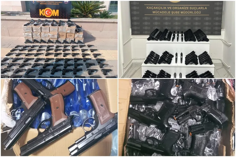 Konya dahil 6 ilde silah kaçakçılarına operasyon: 21 şüpheli yakalandı