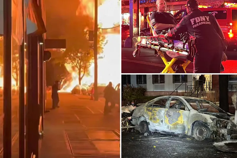 Otomobilin alev almasının ardından meydana gelen patlamada 7 kişi yaralandı