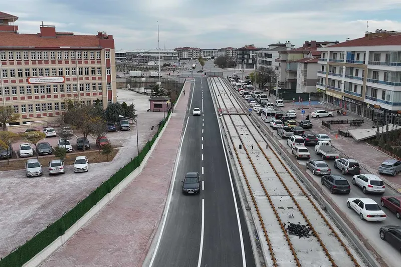 Adliye–Şehir Hastanesi raylı sistem bağlantısında sona yaklaşıldı