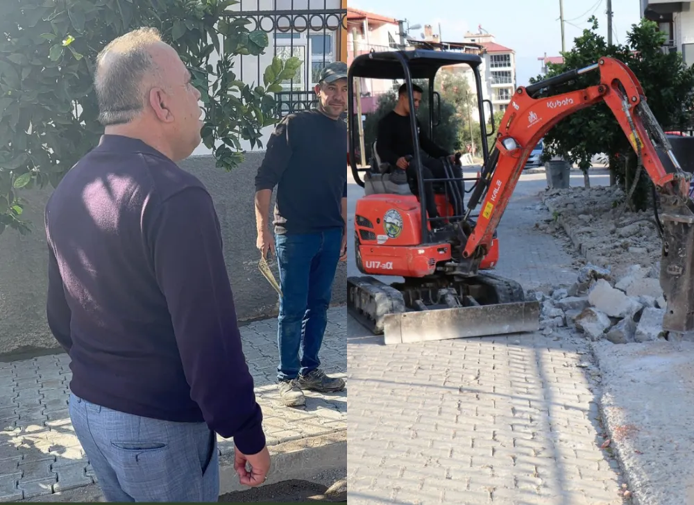 Bozdağan Belediyesi okul önlerini güzelleştirme çalışmasına başladı