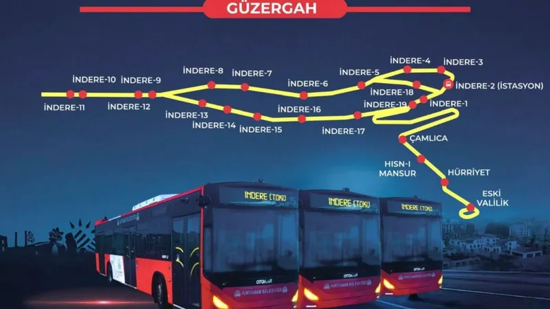 Adıyaman Belediyesi, İndere TOKİ hattına 3 yeni otobüs ekledi 