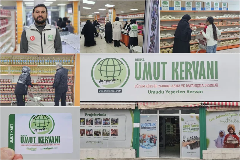 Umut Kervanı sosyal marketi Bursa