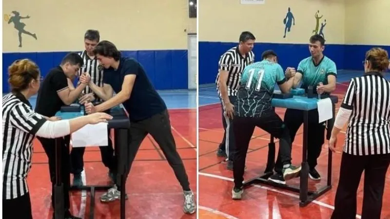 Okul Sporları Bilek Güreşi müsabakaları heyecanla başladı